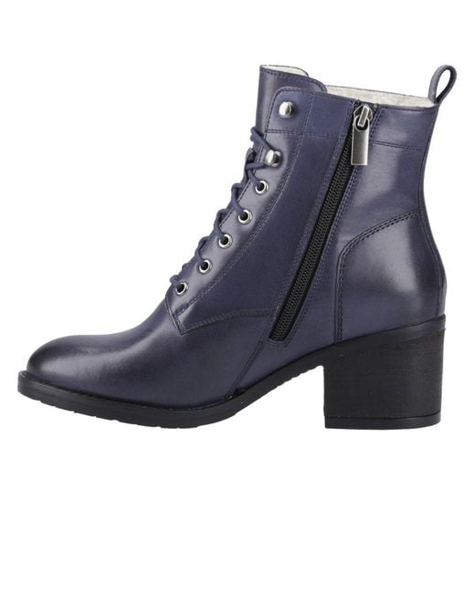 Hush Puppies Blue Harriet Biker Boots