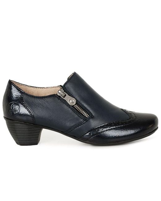 Rieker Blue Treat High Cut Court Shoes