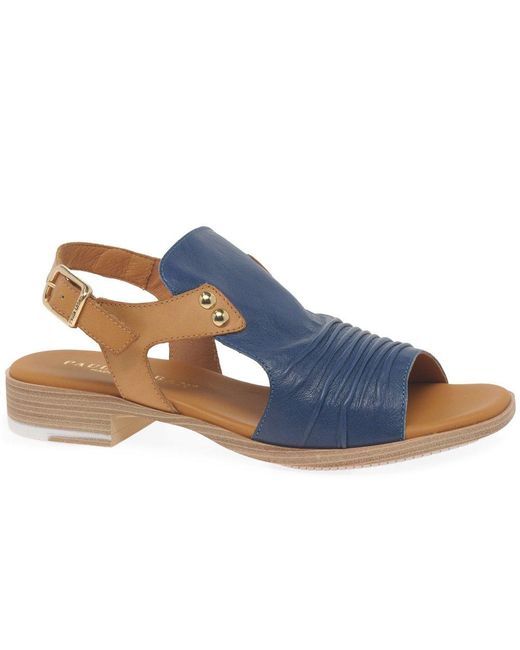 Paula Urban Blue Coastal Buckle Fastening Sandals