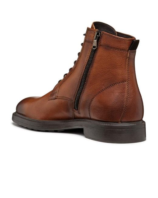 Geox Brown U Tiberio D Boots for men