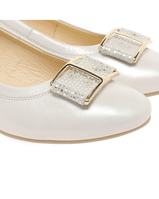 Bioeco White Eloise Court Shoes