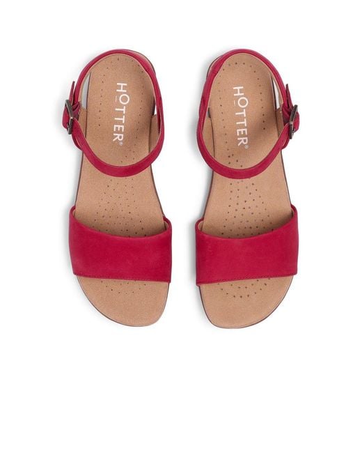 Hotter Red Tropic Sandals