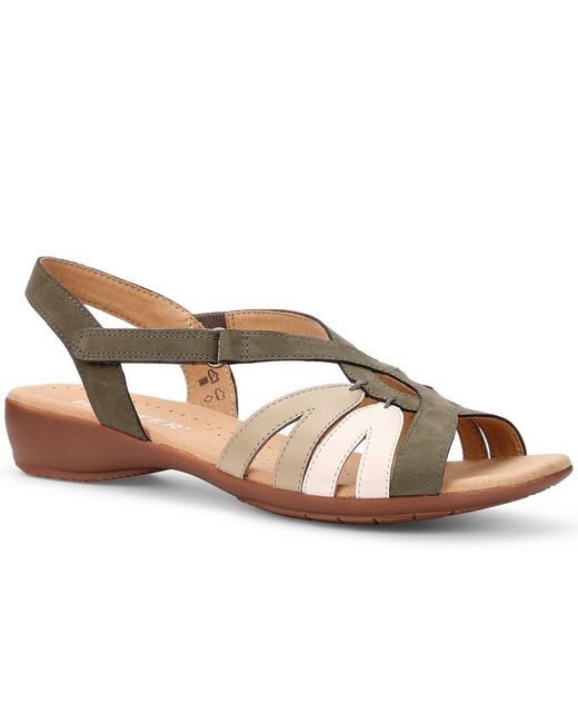 Hotter Brown Flare Sandals