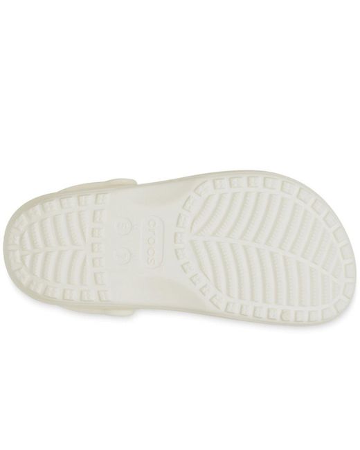 CROCSTM White Classic Floral Cut Out Clogs