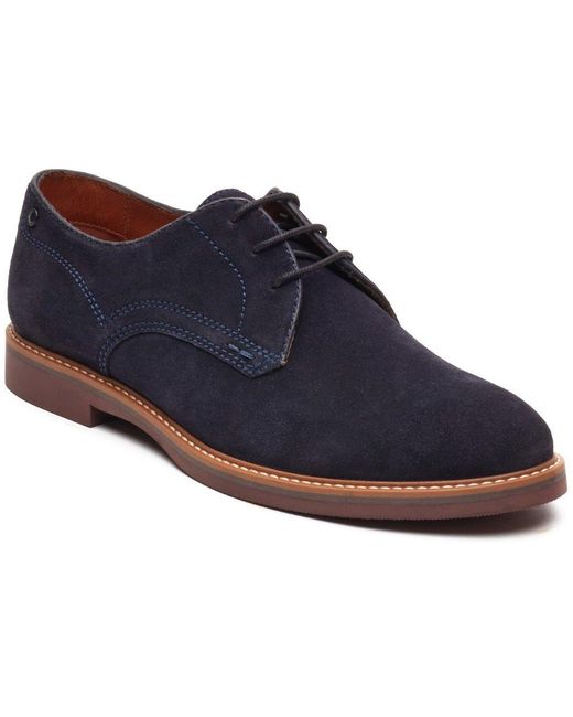 Base London Blue Strand Lace Up Shoes for men