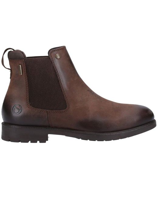 Cotswold Brown Gretton Leather Chelsea Boots for men