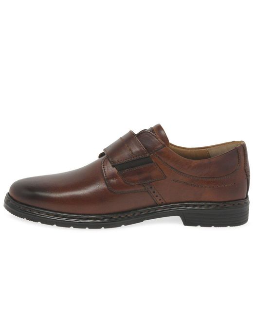 Josef Seibel Brown Alastair 16 Riptape Shoes for men