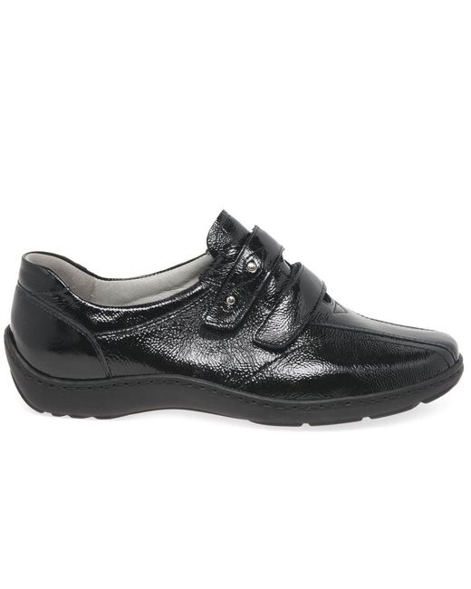 Waldläufer Black Stone Rip Tape Fastening Shoes