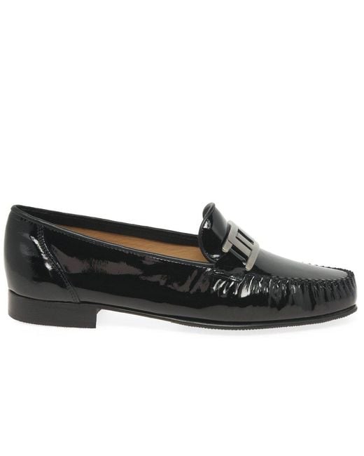 Charles Clinkard Black Patter Moccasins