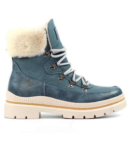 Lunar Blue Evelyn Ankle Boots