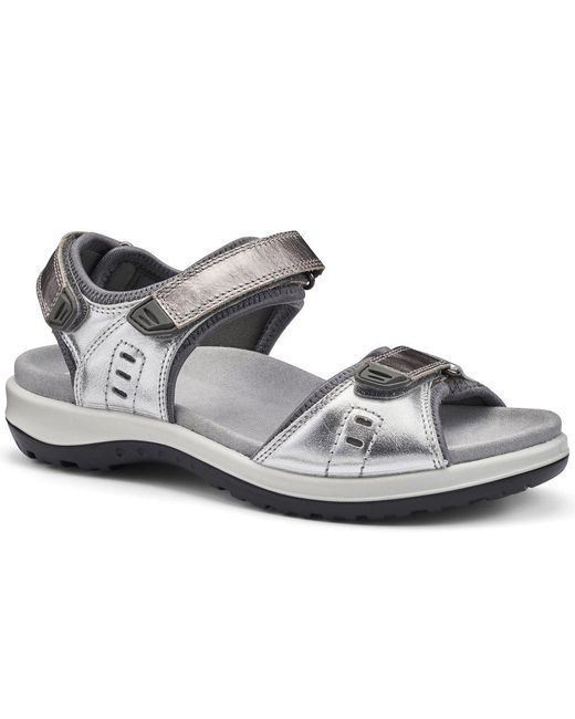 Hotter Gray Walk Ii Extra Wide Fit Sandals