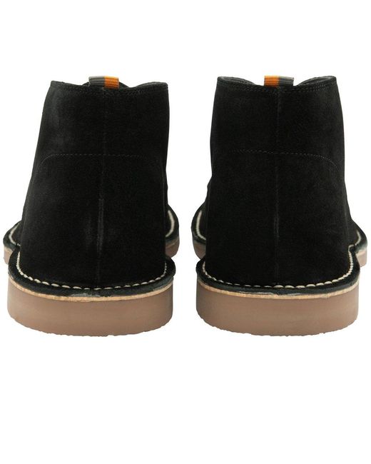Frank Wright Black Edwin Desert Boots for men