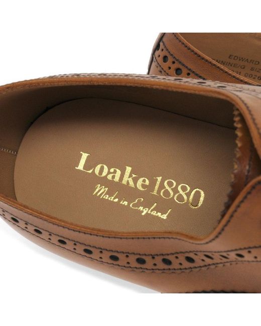 Loake Brown Edward Formal Lace Up Brogues for men