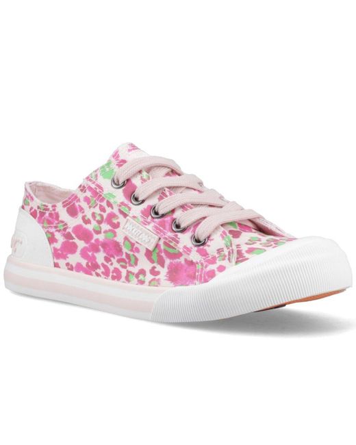 Rocket Dog Pink Jazzin Snap Trainers