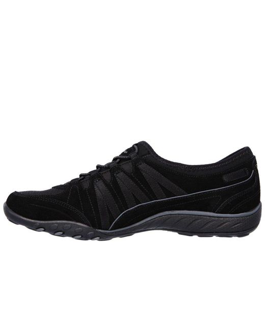 Skechers Black Breathe Easy Money Bags Casual Sports Trainers