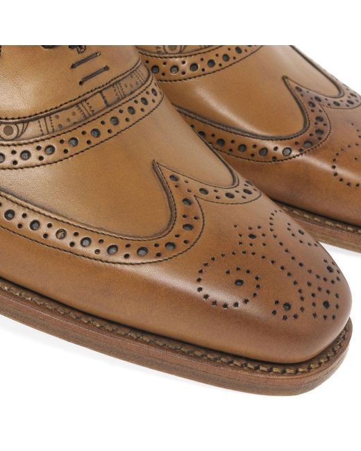 Barker Brown Men's Tan 'grant' Wingtip Brogue for men