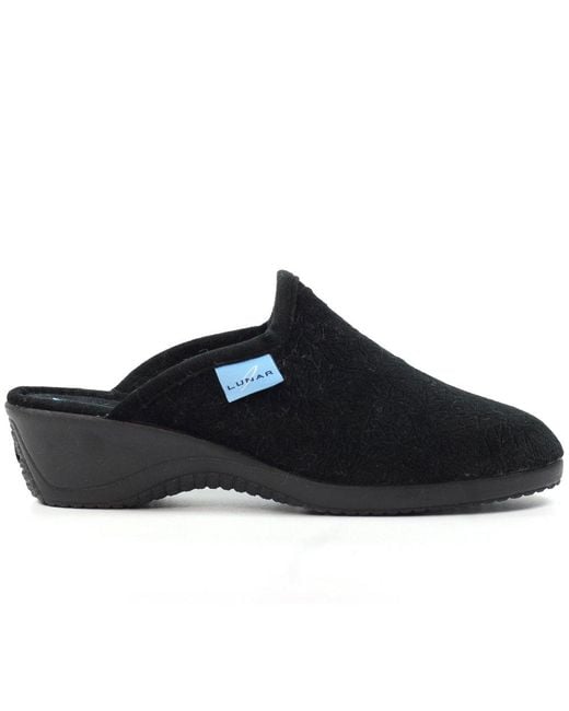 Lunar Black Audrey Slippers