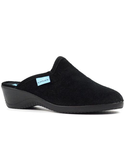Lunar Black Audrey Slippers