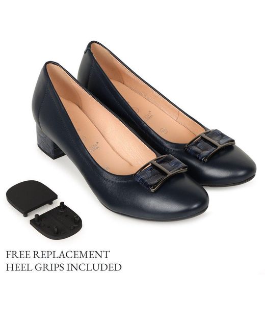 Bioeco Blue Eloise Court Shoes