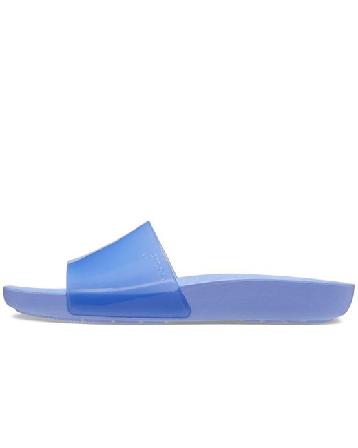 CROCSTM Blue Splash Glossy Slides