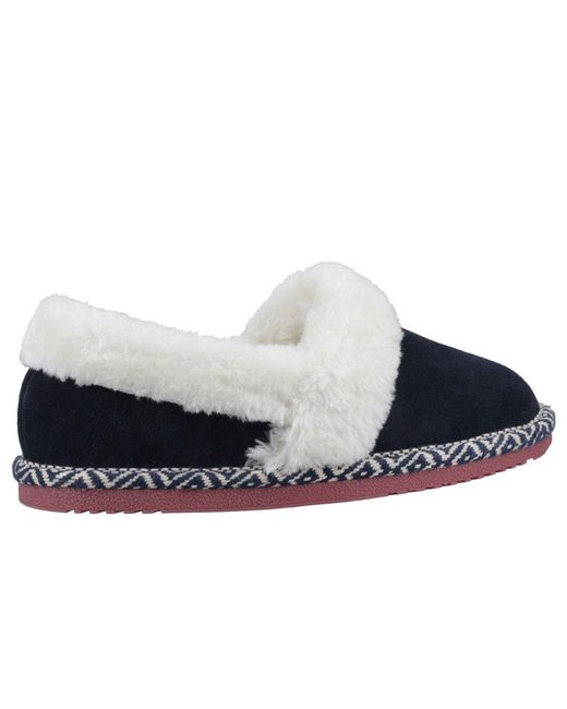 Hush Puppies Blue Ariel Slippers