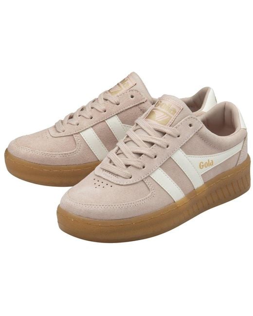 Gola Gray Grandslam Suede Trainers