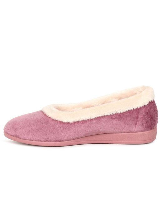 Lunar (GRS) Pink Mabel Ii Full Slippers