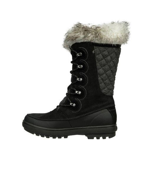 Helly Hansen Black Garibaldi Winter Boots Colour: Jet Leather