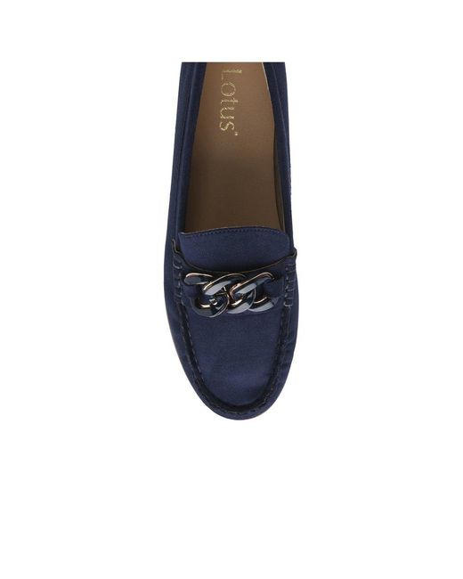Lotus Blue Coma Loafers