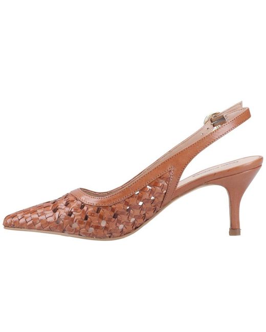 Hush Puppies Brown Dalia Kitten Slingback Court Shoes