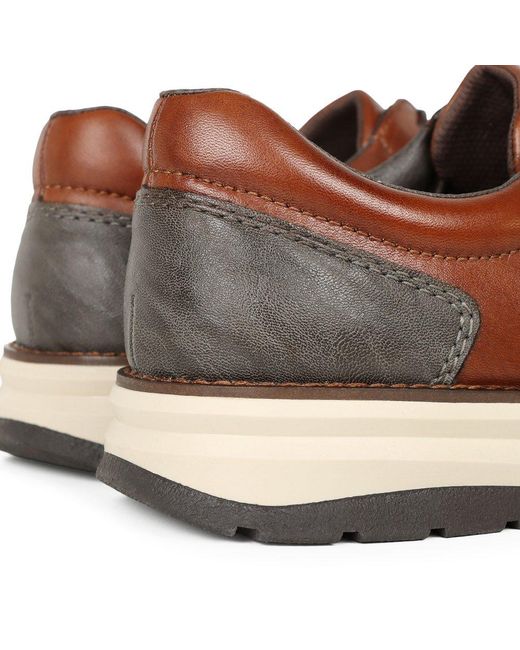 Rieker Brown Bowler Shoes for men