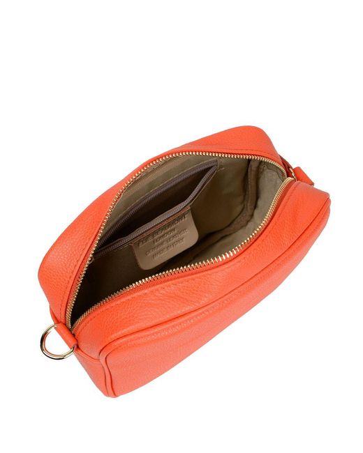Elie Beaumont Orange Crossbody 2 Customisable Handbag