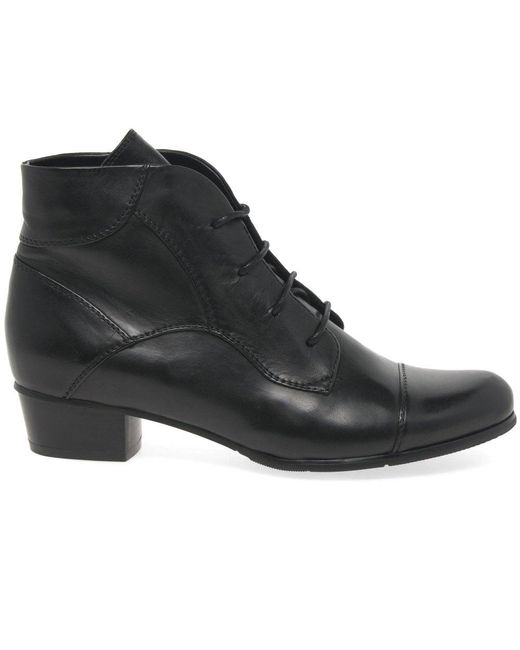 Regarde Le Ciel Black Stefany 123 Victorian Ankle Boots
