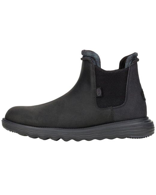 HeyDude Black Branson Classic Boots for men
