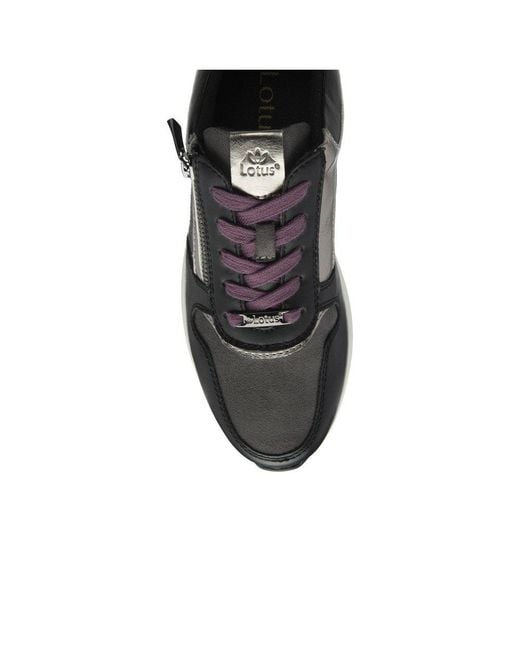 Lotus Black Venus Trainers