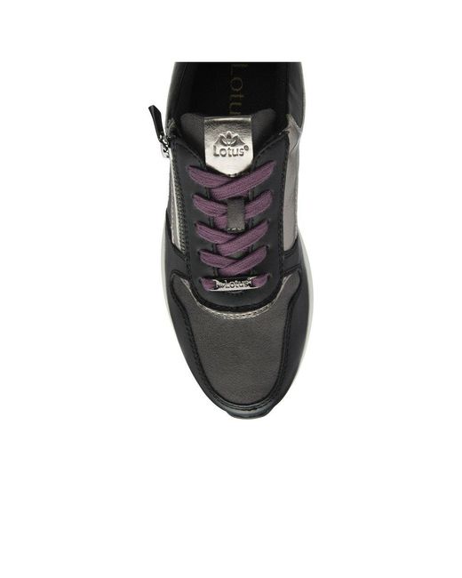 Lotus Black Venus Trainers