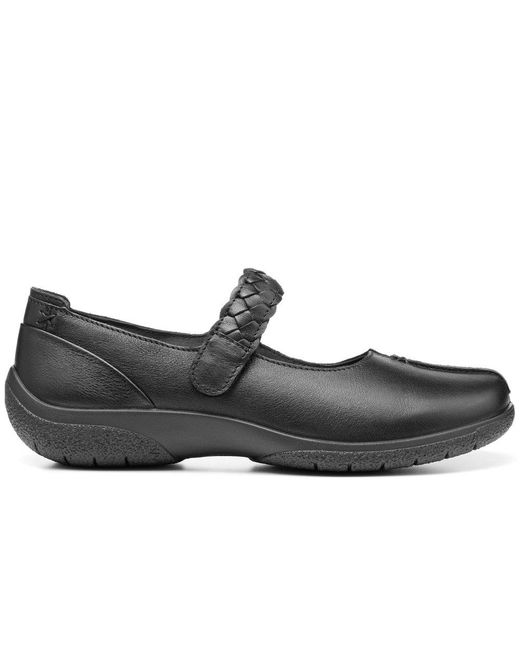 Hotter Black Shake Ii Extra Wide Fit Mary Jane Shoes