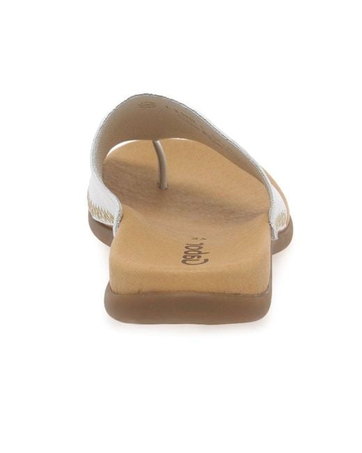 Gabor White Lanzarote Sandals