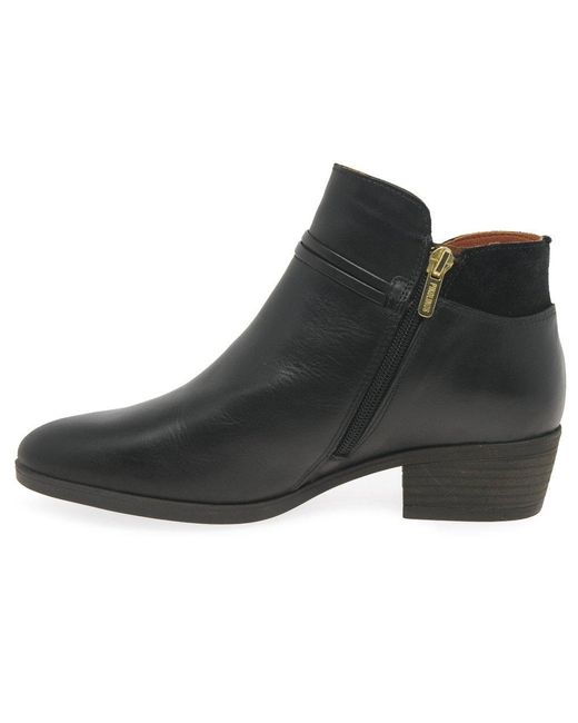 Pikolinos Black Darcey Ankle Boots