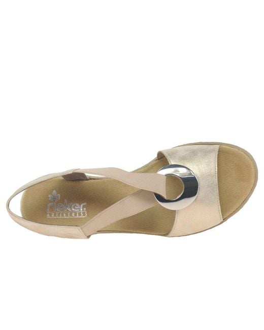 Rieker Multicolor Alula Wedge Heel Sandals