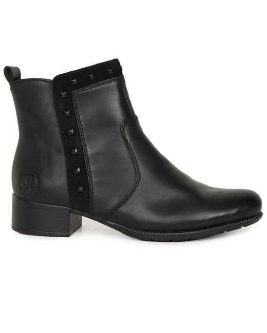 Rieker Black Wyoming Ankle Boots