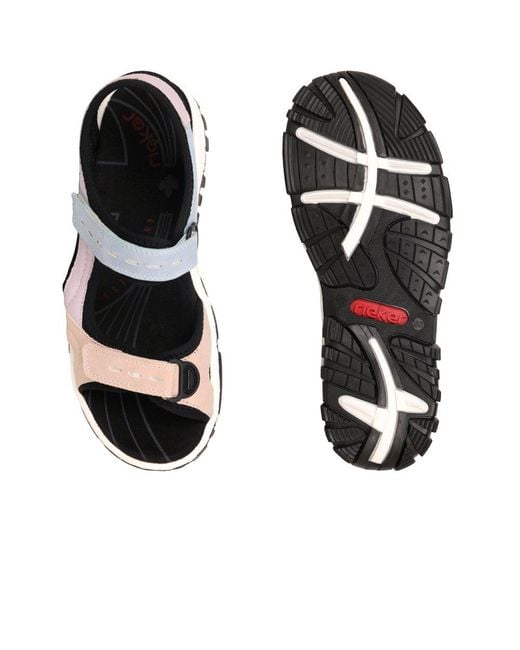 Rieker Black Lyric Sandals