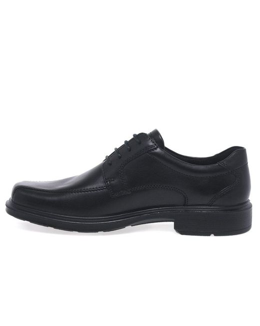 ecco black lace up shoes