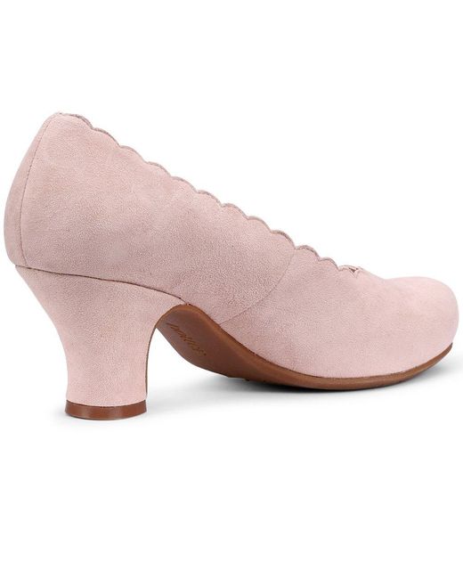 Hotter Pink Jive Wide Fit Court Shoes