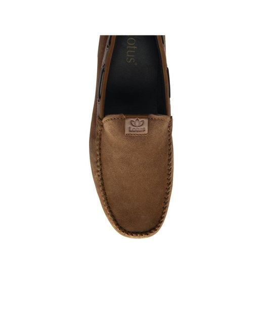 Lotus Brown Bolzano Driving Shoes for men