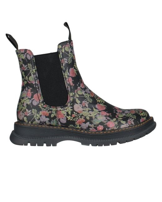 Westland Black Peyton 05 Floral Chelsea Boots