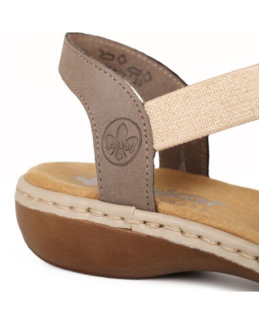 Rieker Brown Globe Sandals