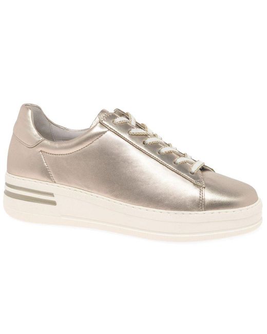 Gabor White Keystone Trainers