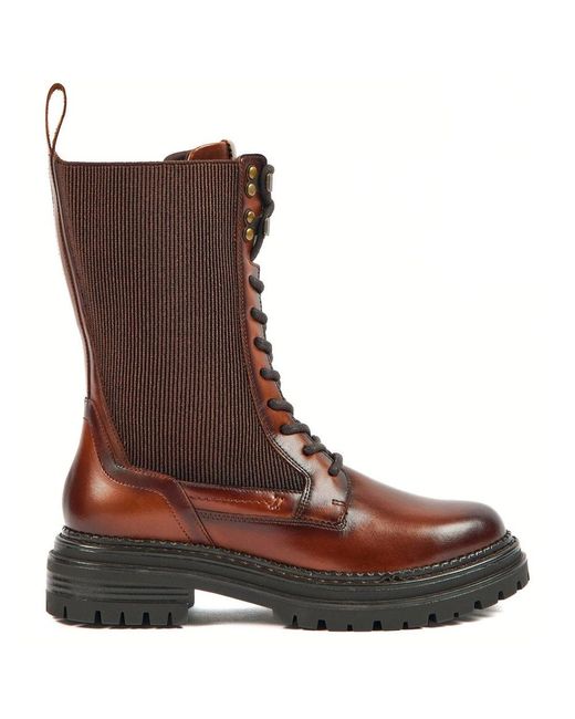 Pod Brown Polly Calf Boots