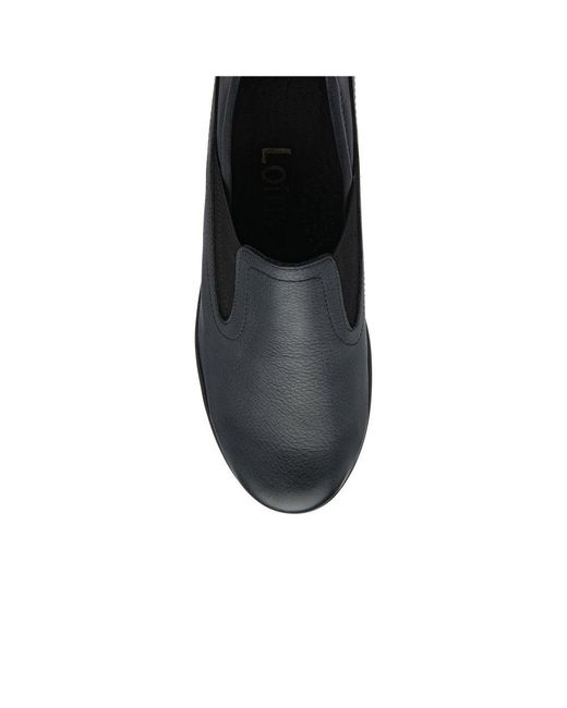 Lotus Black Delmar Wedge Shoes